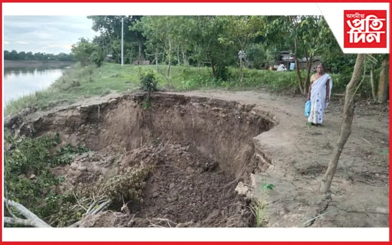 বানৰ পিছত ভয়াবহ খহনীয়াৰ কৱলত কামপুৰৰ পশ্চিম গুইমাৰী...